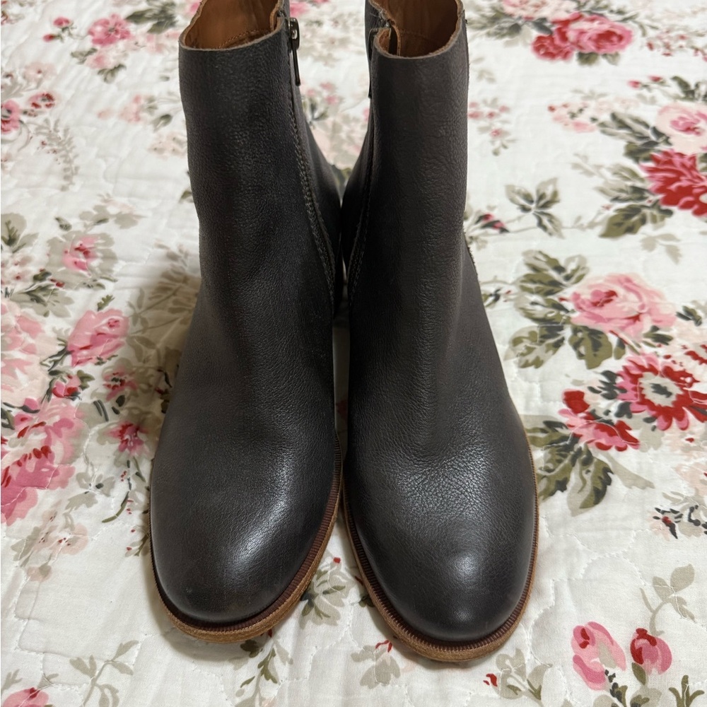 Kork Ease dark grey Leather Ankle Boots